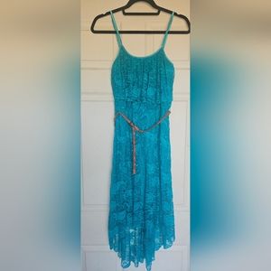 XL Women's Lace Dress in Teal